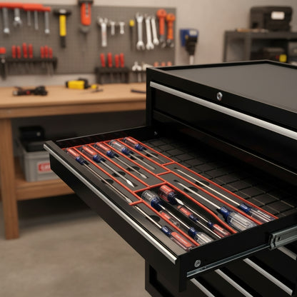 Gridfinity-Compatible Bin Set for 14 Piece Craftsman® Screwdriver Set (Screwdrivers not included)