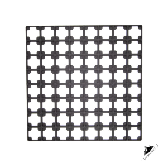 Gridfinity-compatible 8x8 Base Plate – Reinforced Gusset Design