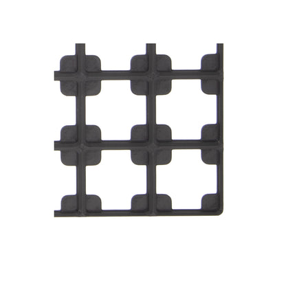 Gridfinity-compatible 5x5 Base Plate – Reinforced Gusset Design