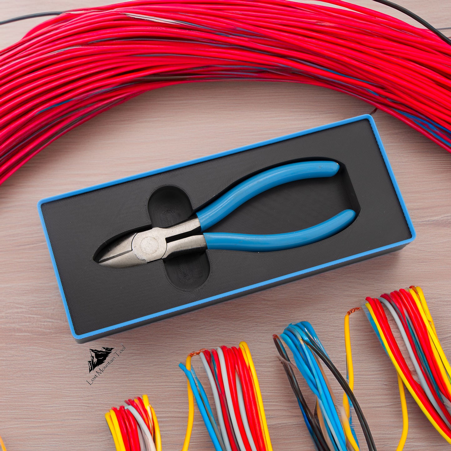 Gridfinity-compatible Bin for Channellock® 436-6in Diag Cutting Pliers