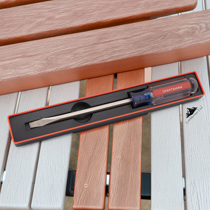 Gridfinity-compatible Bin for Craftsman® 1/4 Slotted 6" Acetate Screwdriver