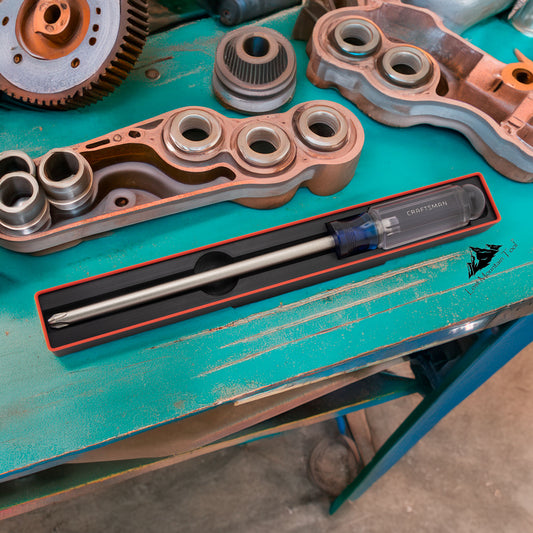 Gridfinity-compatible Bin for Craftsman® P4 Phillips 8" Acetate Screwdriver